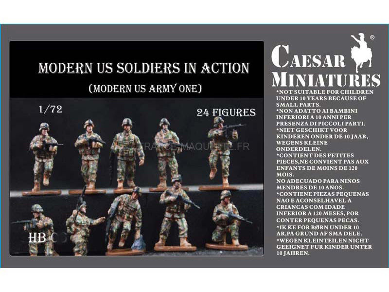 Figurines militaires : Soldats de l'US Army - 1:72 - Caesar HB011